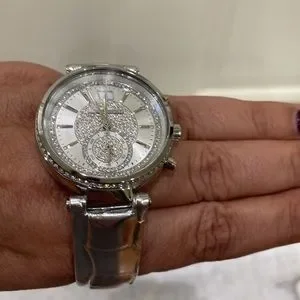 Michael Kors clear stone dual chrono stone encrusted watch Michael Kors Women main image 4